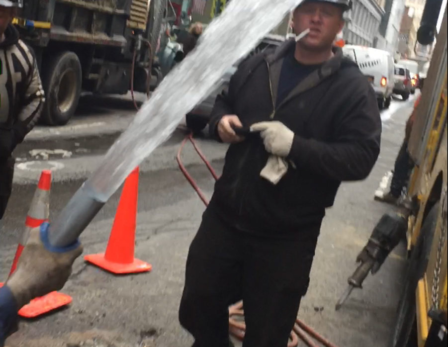 Manhattan water leak