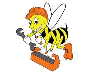 Bee with tools