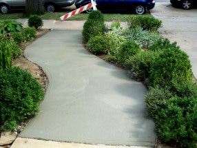 concrete walkway