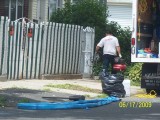 Illegal house sewer work