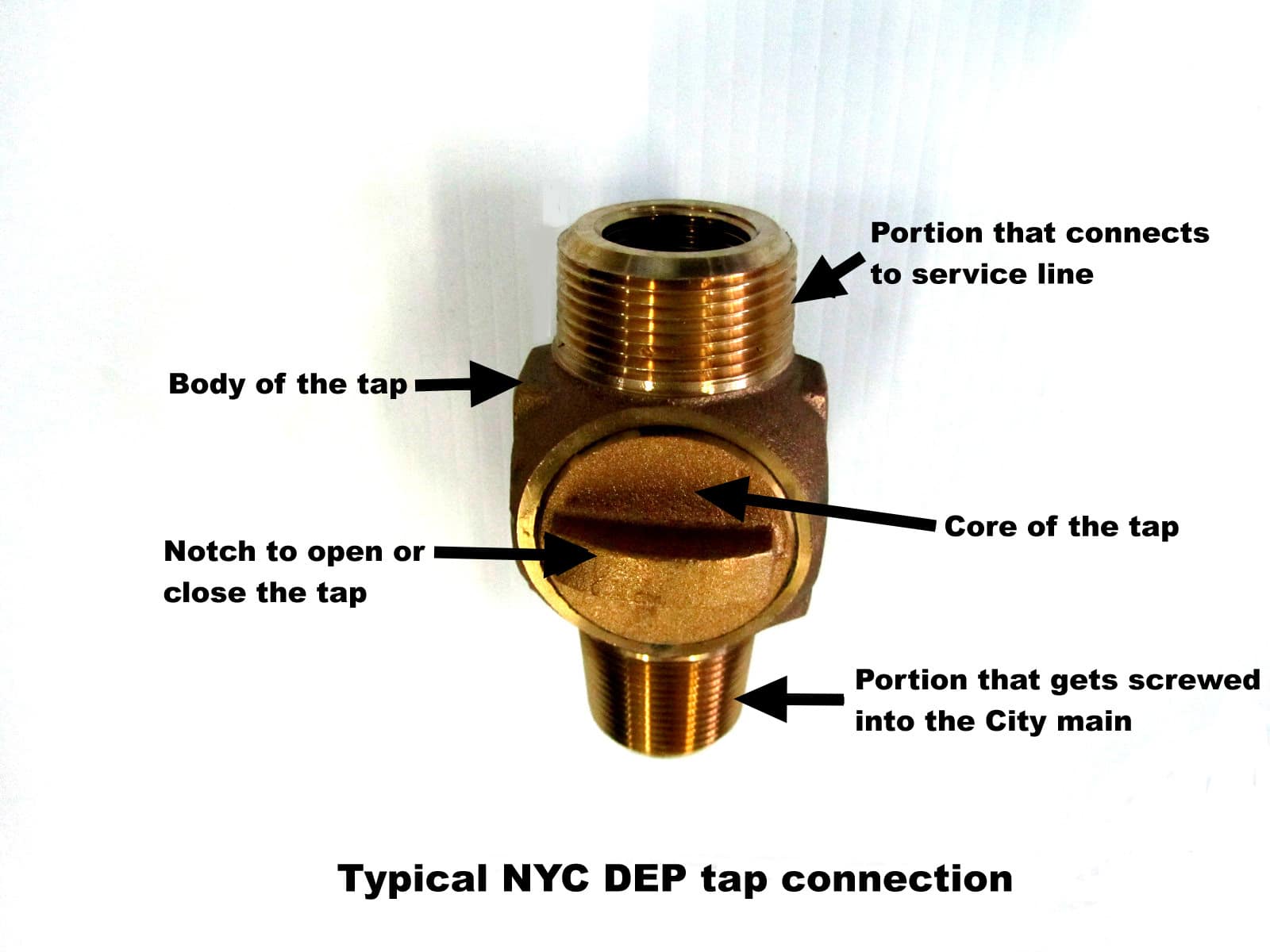 NYC DEP tap connection 2