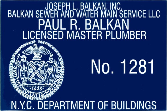 Licensed Master Plumber