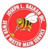 Sewer and water main company logo.