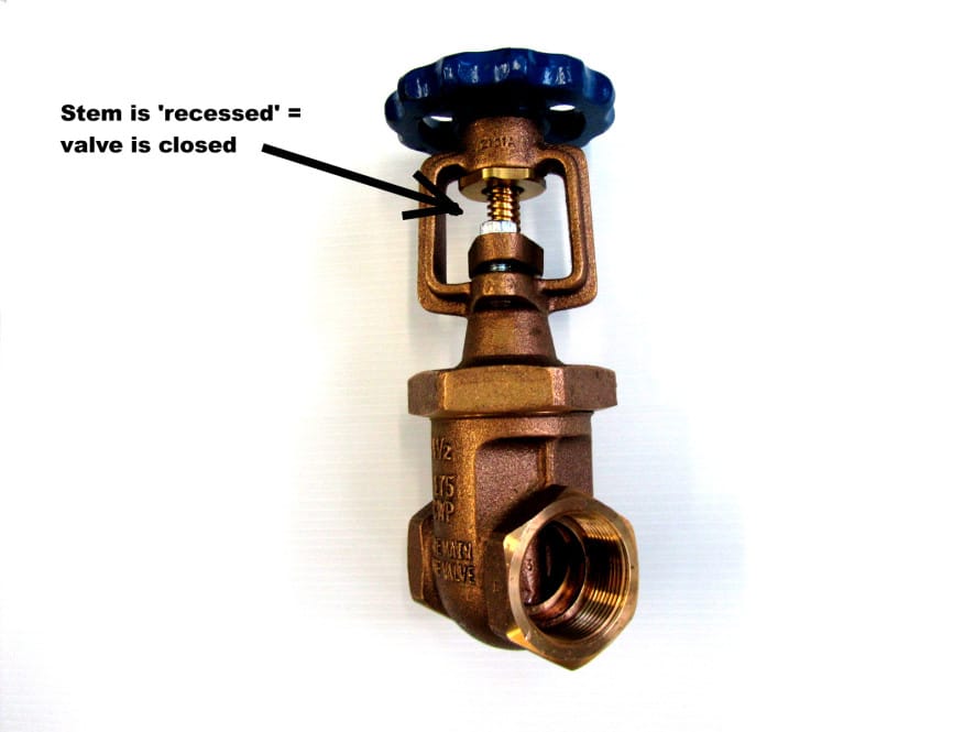 water main valve