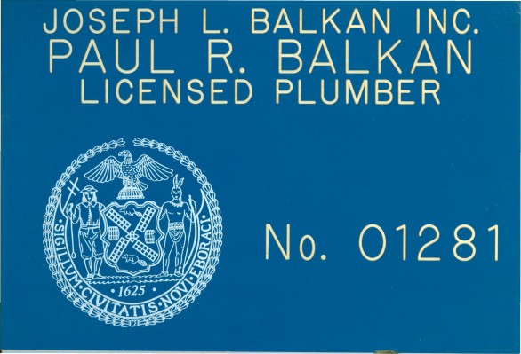 Plumbers License