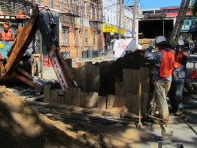 Sewer replacement- Active work site