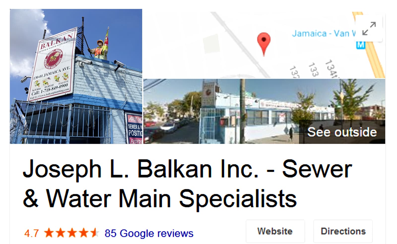 sewer and water main contractor