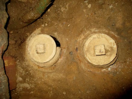 broken sewer trap