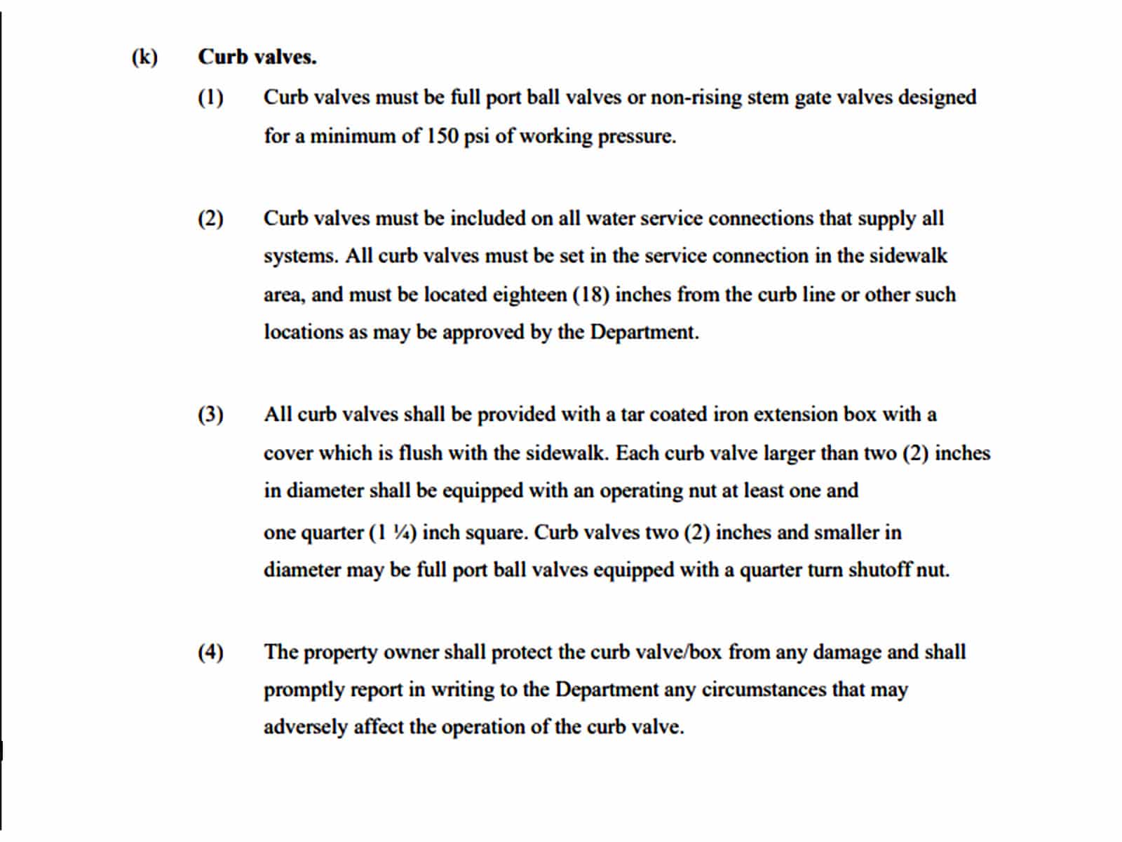 chapter 20 curb valves