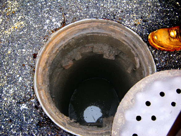 open manhole