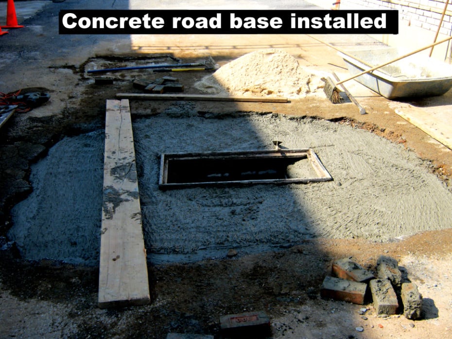 concrete road base