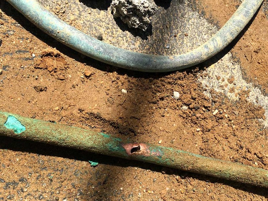 Copper Pipe Electrolysis Corrosion Repair