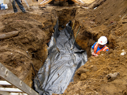open trench
