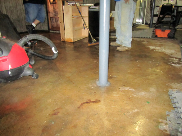 flooded basement