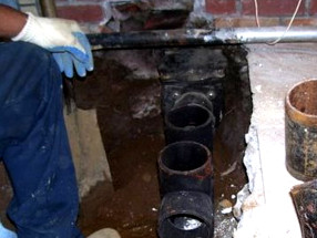 Sewer work