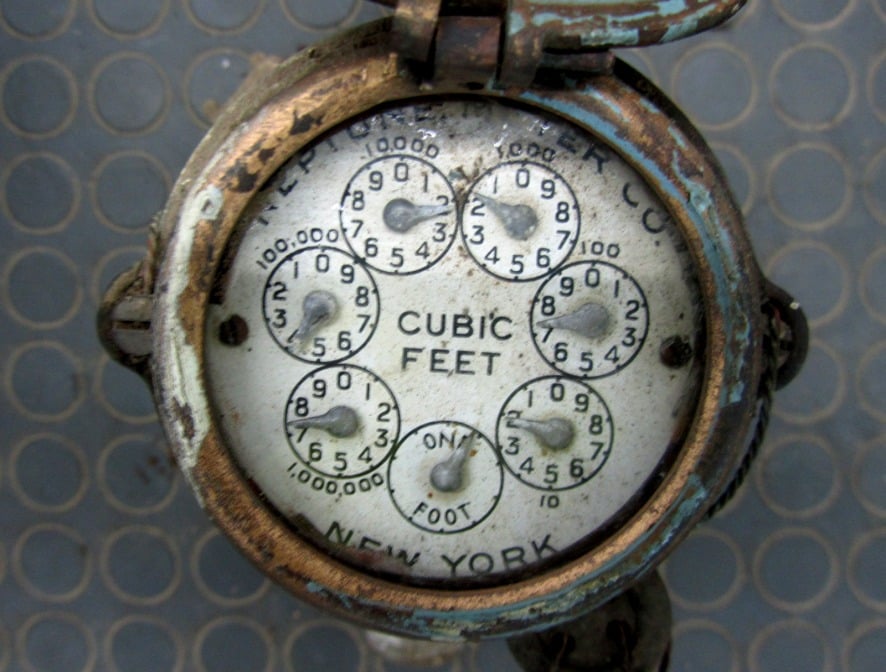 how to read a water meter
