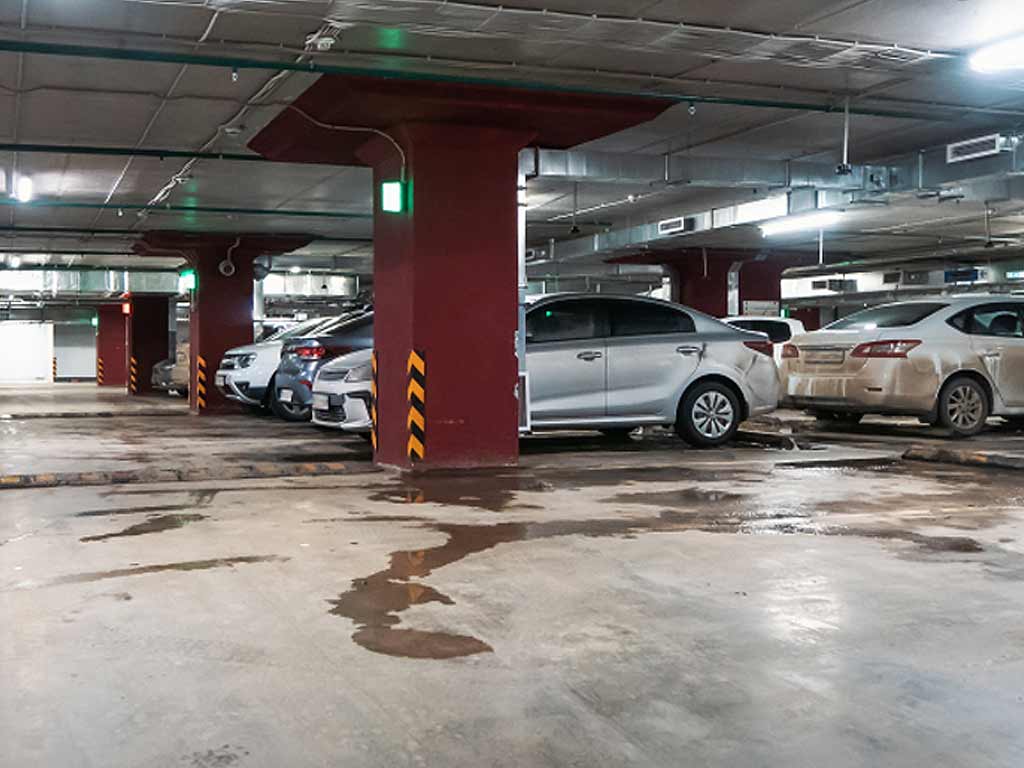 Parking Garage Is Flooding Pooling