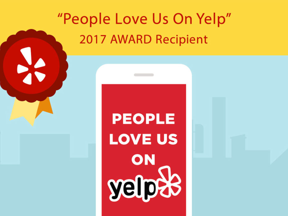 People Love Us On Yelp Award 2017