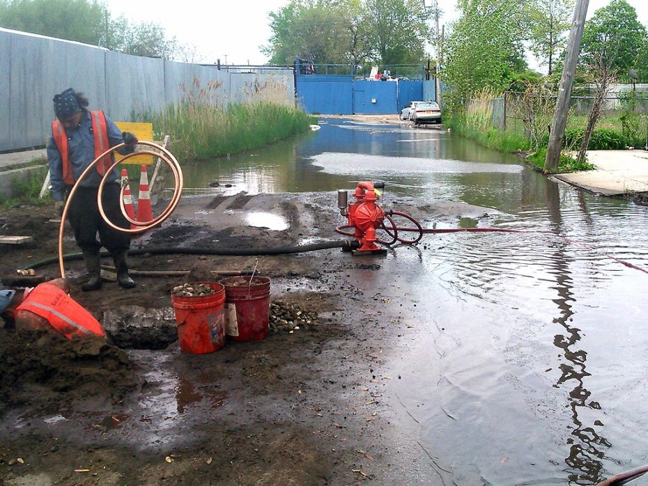 Queens Water Main Break Installing Copper