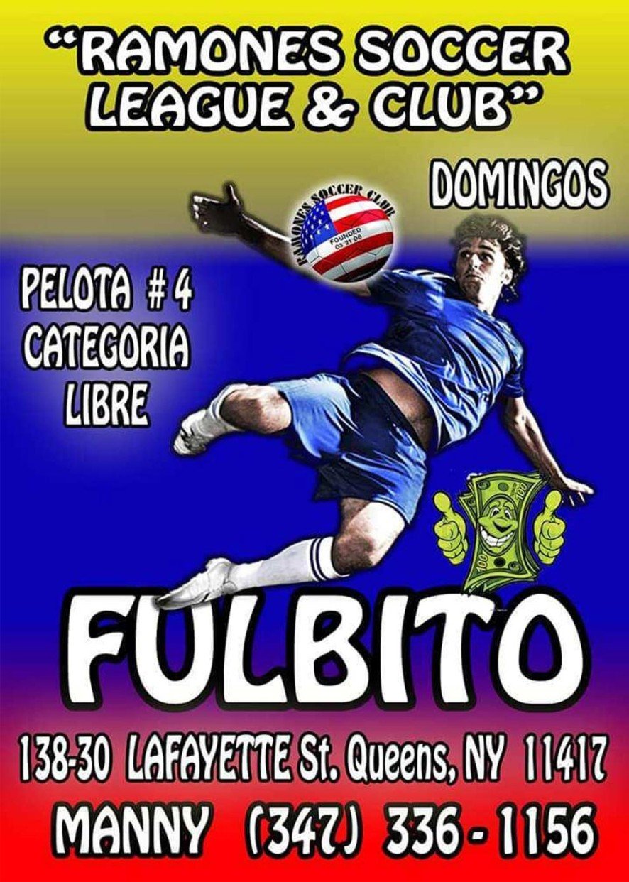 Ramones Soccer League and Club Flyer