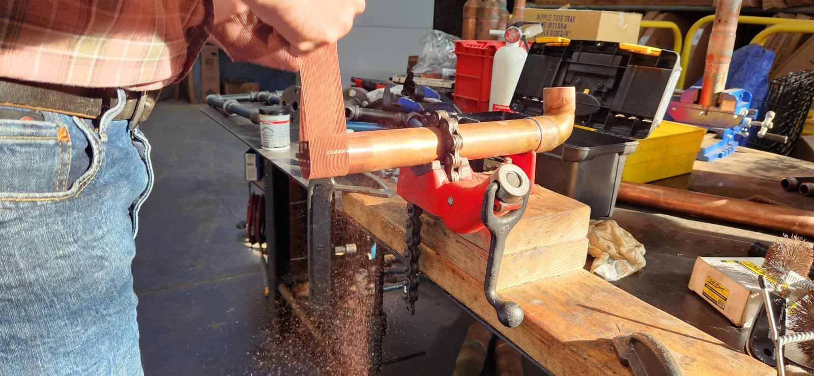 How to Make a Copper Pipe Boot Tray