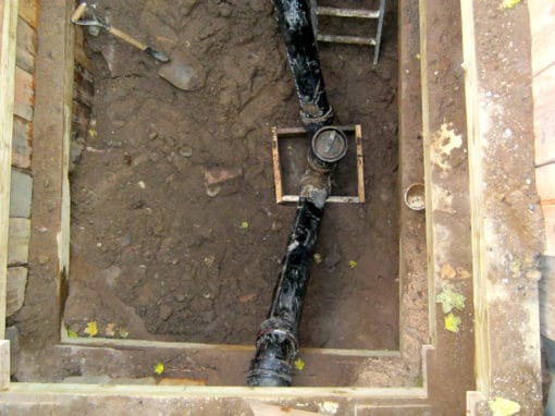 A Sewer Riser Connection Must Be Built To DEP Standards