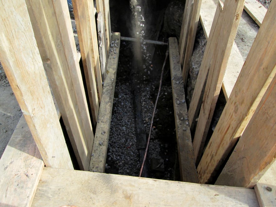 sewer pipe slope