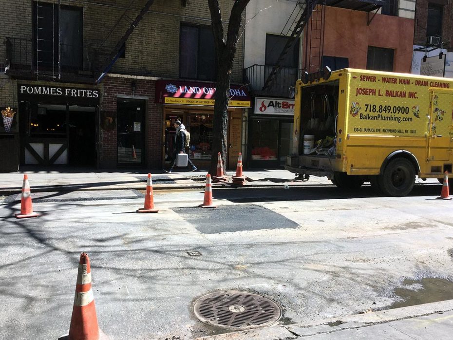 Underground Water Line Repair Manhattan Site