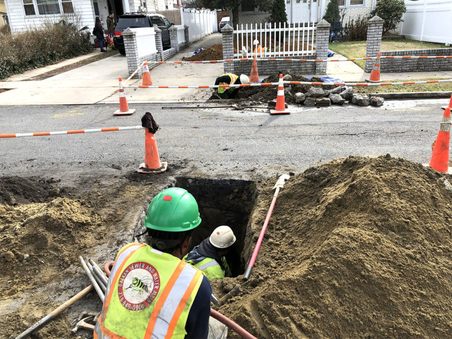 Queens main water line replacement