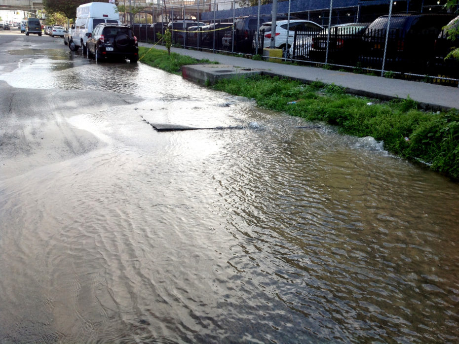 roadway washout