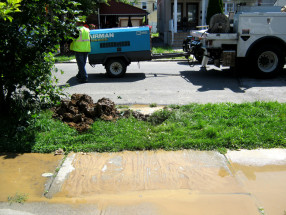 water main Queens