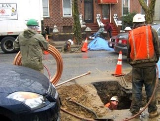 water main replacement same day service