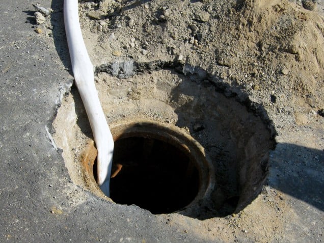 burried manhole